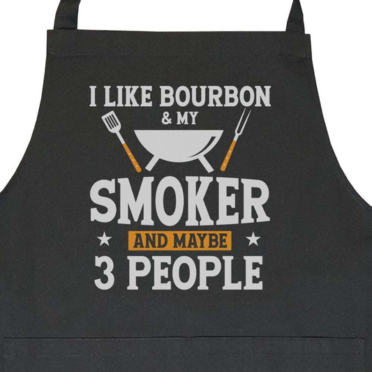Grillschürze " I Like BOURBON "mit Tasche -T-ShirtBull