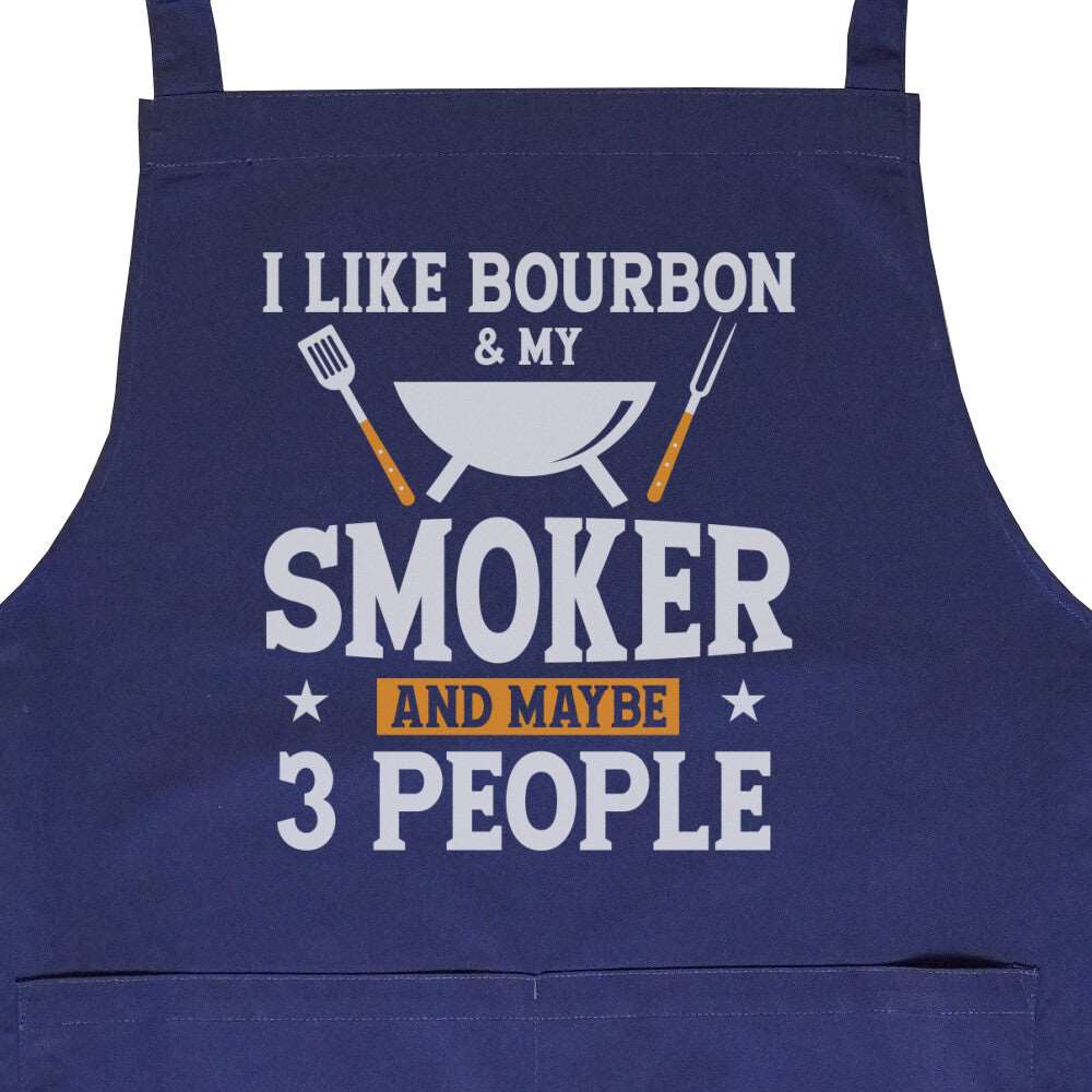 Grillschürze " I Like BOURBON "mit Tasche -T-ShirtBull
