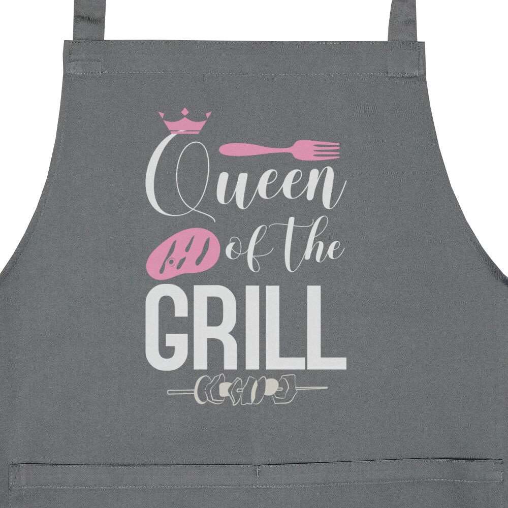 Grillschürze "Queen of the Grill" mit Tasche -T-ShirtBull