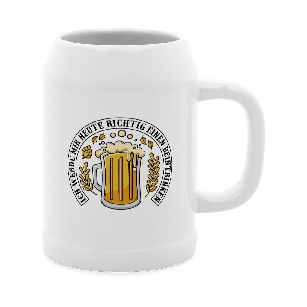 Bier Krug Reintrinken -T-ShirtBull