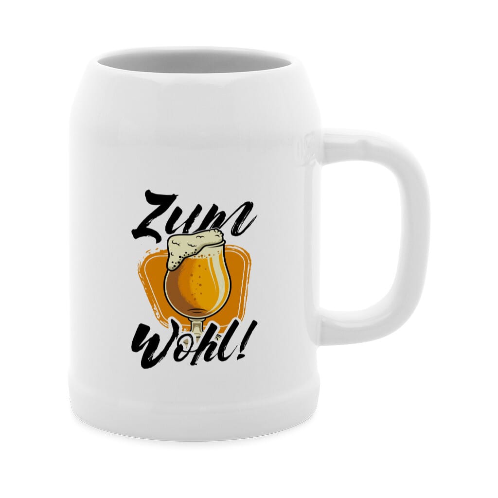 Bier Krug zum Wohl -T-ShirtBull