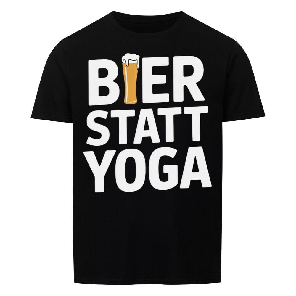 Yoga Bier T- Shirt -T-ShirtBull