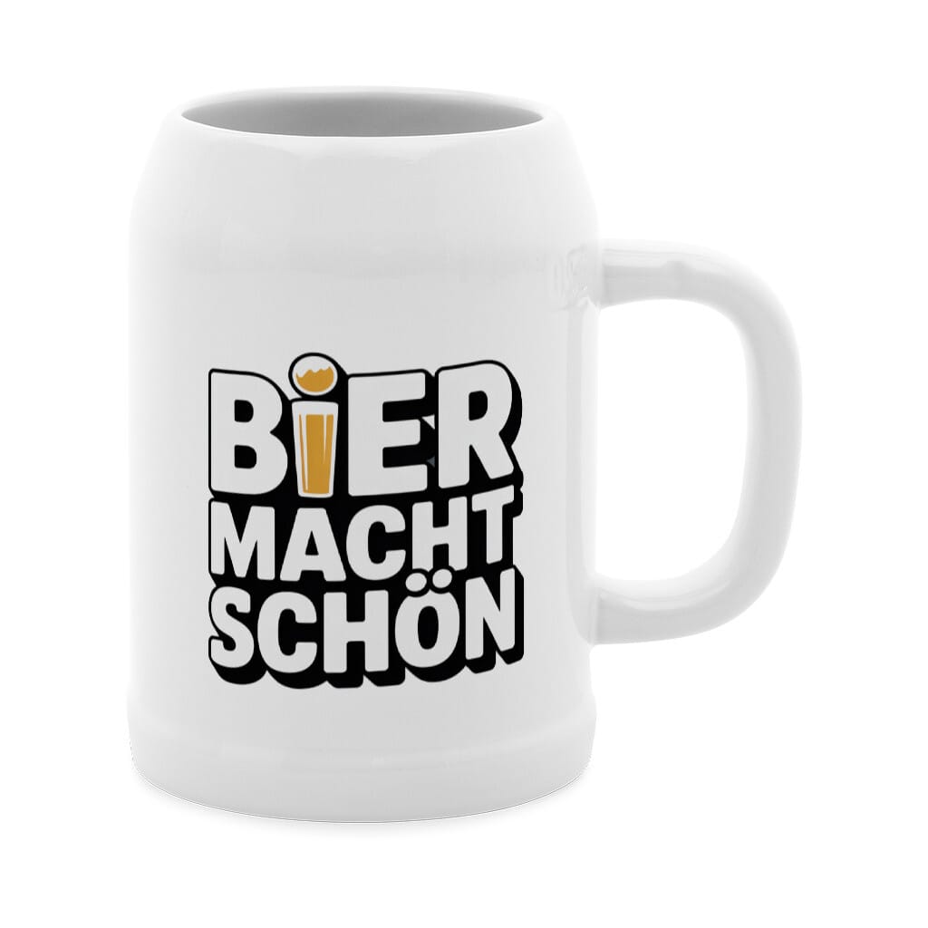 Bier macht schön Bierkrug -T-ShirtBull