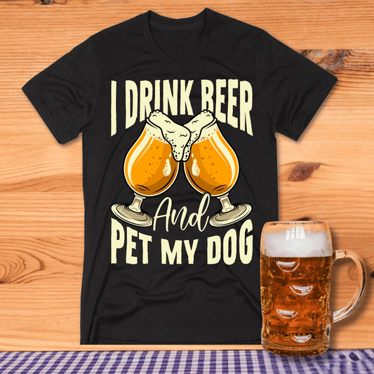 Bier and Dog Bier T-Shirt -T-ShirtBull