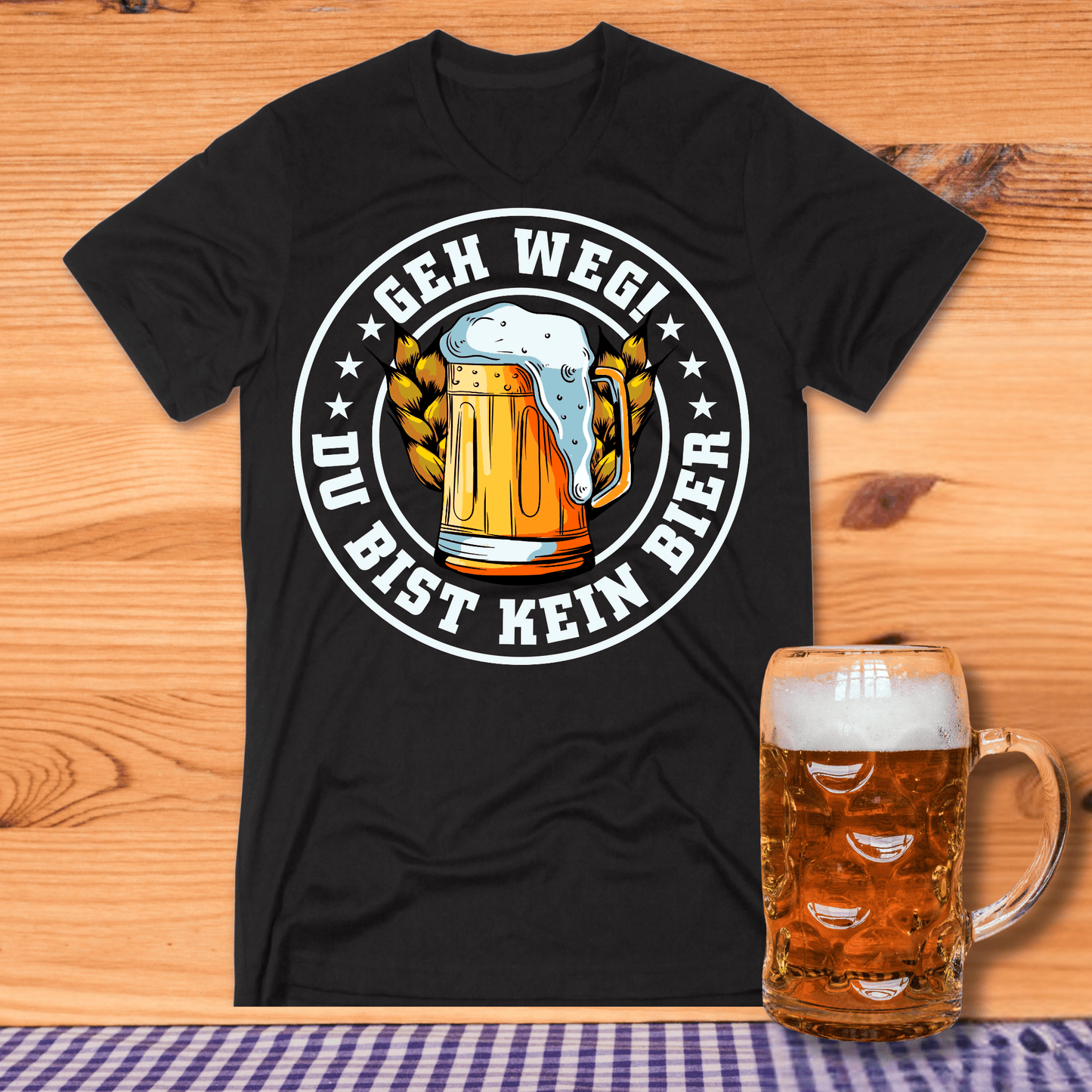 Geh Weg Bier T-Shirt -T-ShirtBull