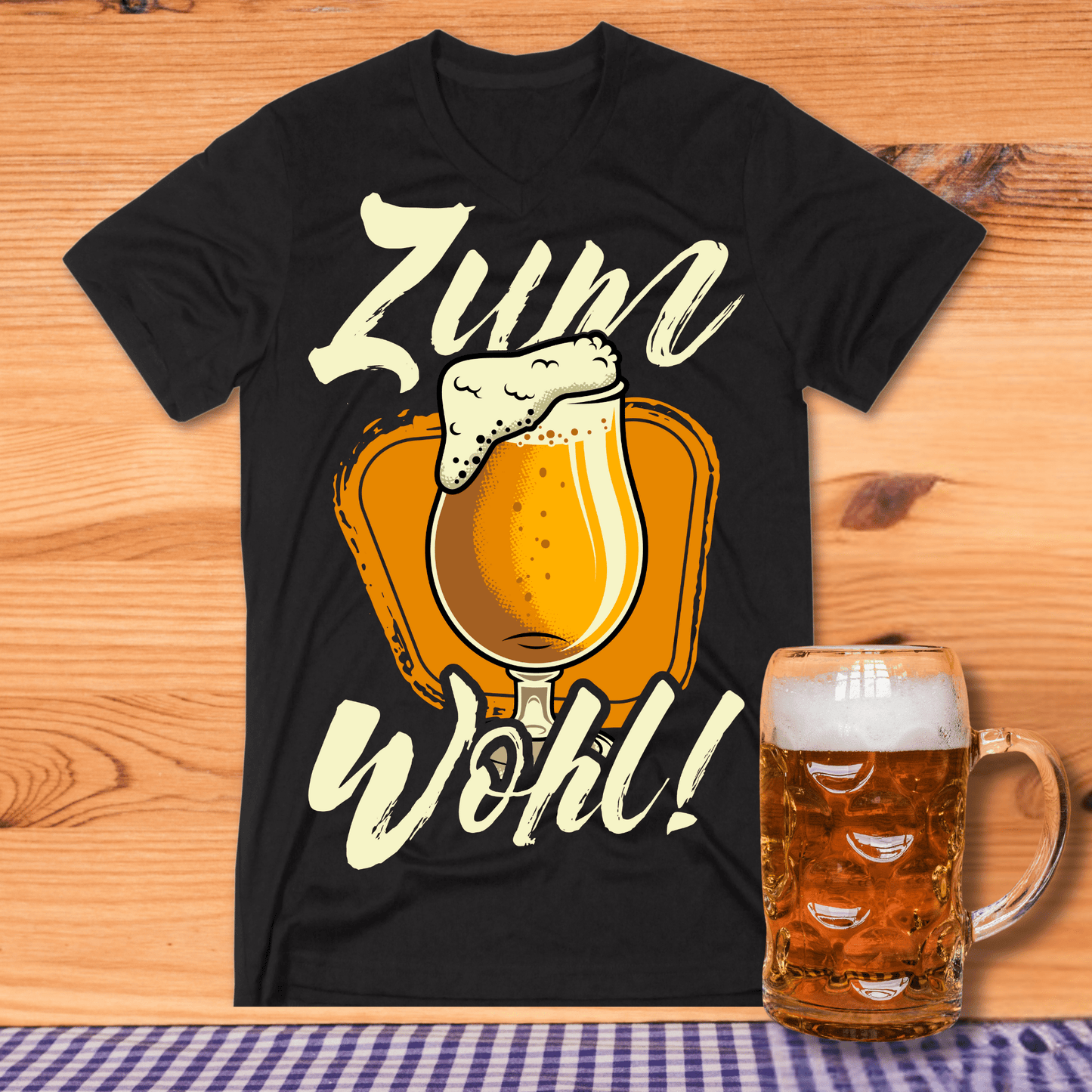 Zum Wohl Bier T-Shirt - T-ShirtBull