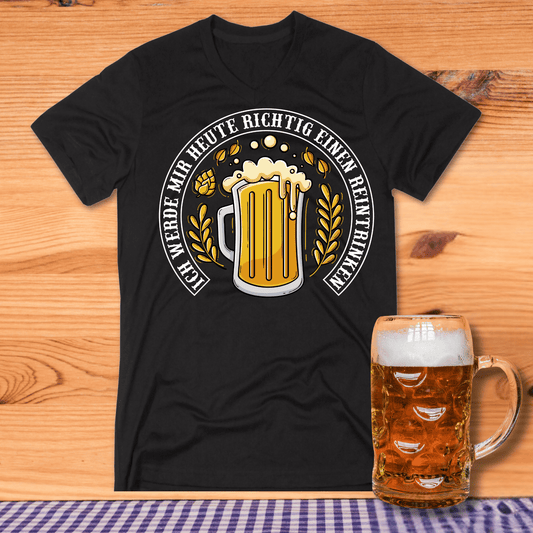 Reintrinken Bier T-Shirt -T-ShirtBull