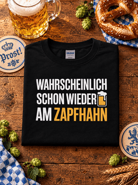 Zapfhahn Bier T-Shirt -T-ShirtBull