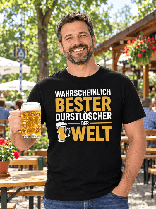 Durstlöscher Bier T-Shirt -T-ShirtBull