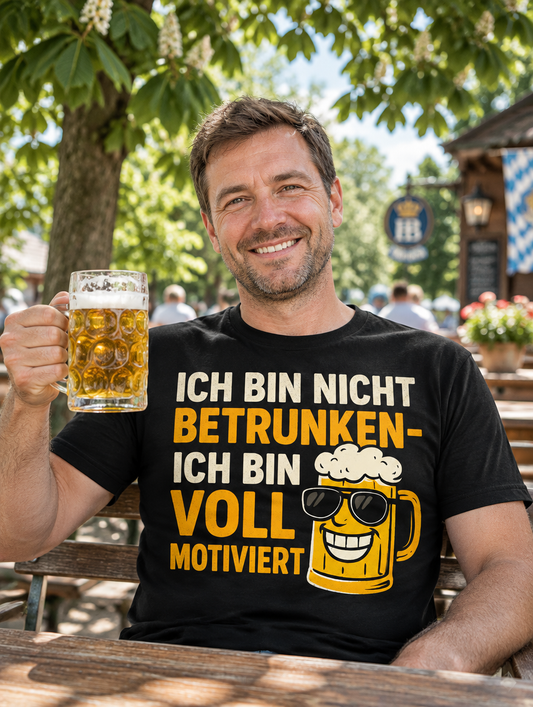 Voll Motiviert Bier T-Shirt - Lifestyle - T-ShirtBull