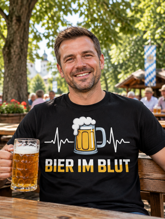 im Blut Bier T-Shirt - Lifestyle - T-ShirtBull