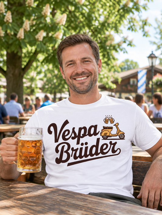 Vespa Brüder Bier T-Shirt - Lifestyle - T-ShirtBull