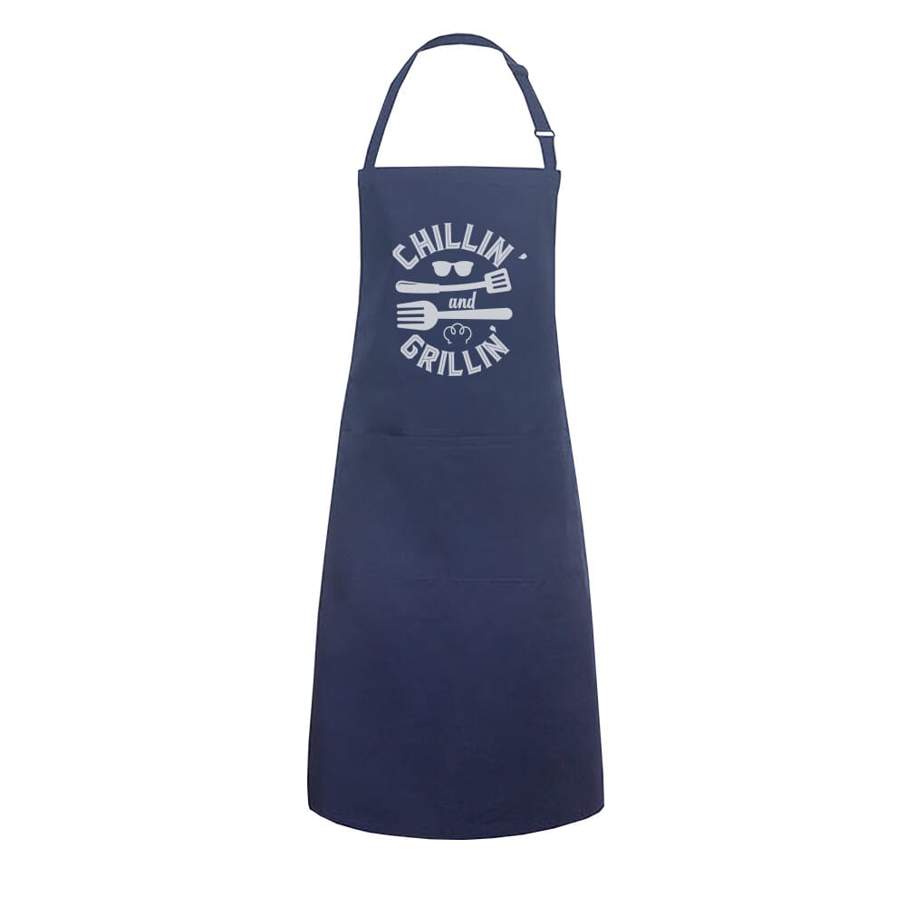 Grillschürze "Chillin" mit Tasche -T-ShirtBull