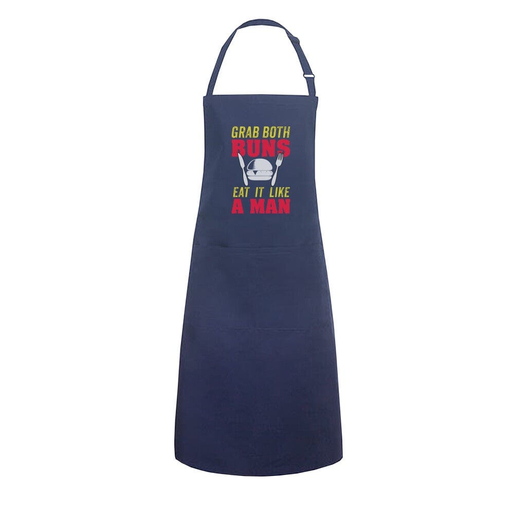Grillschürze " Grab both BUNS" mit Tasche -T-ShirtBull