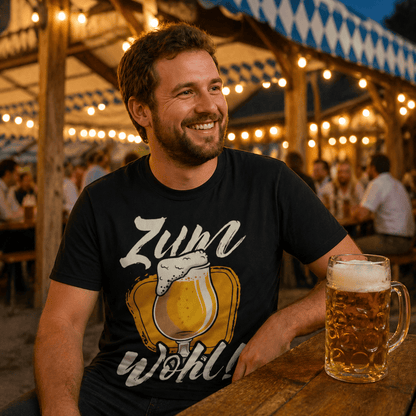 Zum Wohl Bier T-Shirt -T-ShirtBull