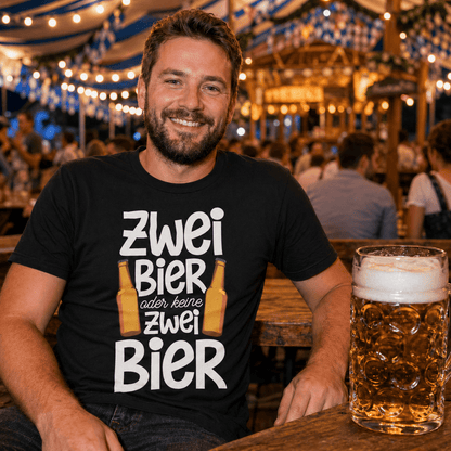 Zwei Bier T-Shirt -T-ShirtBull