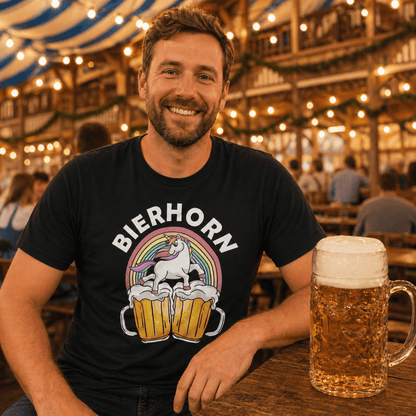 Bierhorn Bier T-Shirt -T-ShirtBull