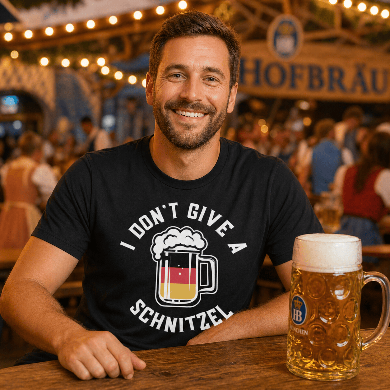 Schnitzel Bier T-Shirt -T-ShirtBull