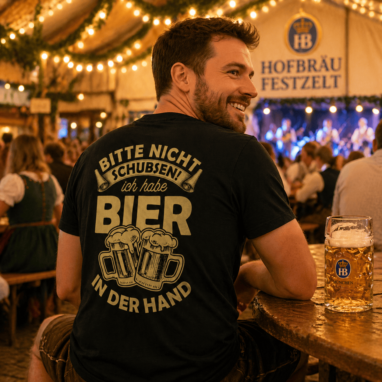 Nicht Schupsen Bier T-Shirt -T-ShirtBull