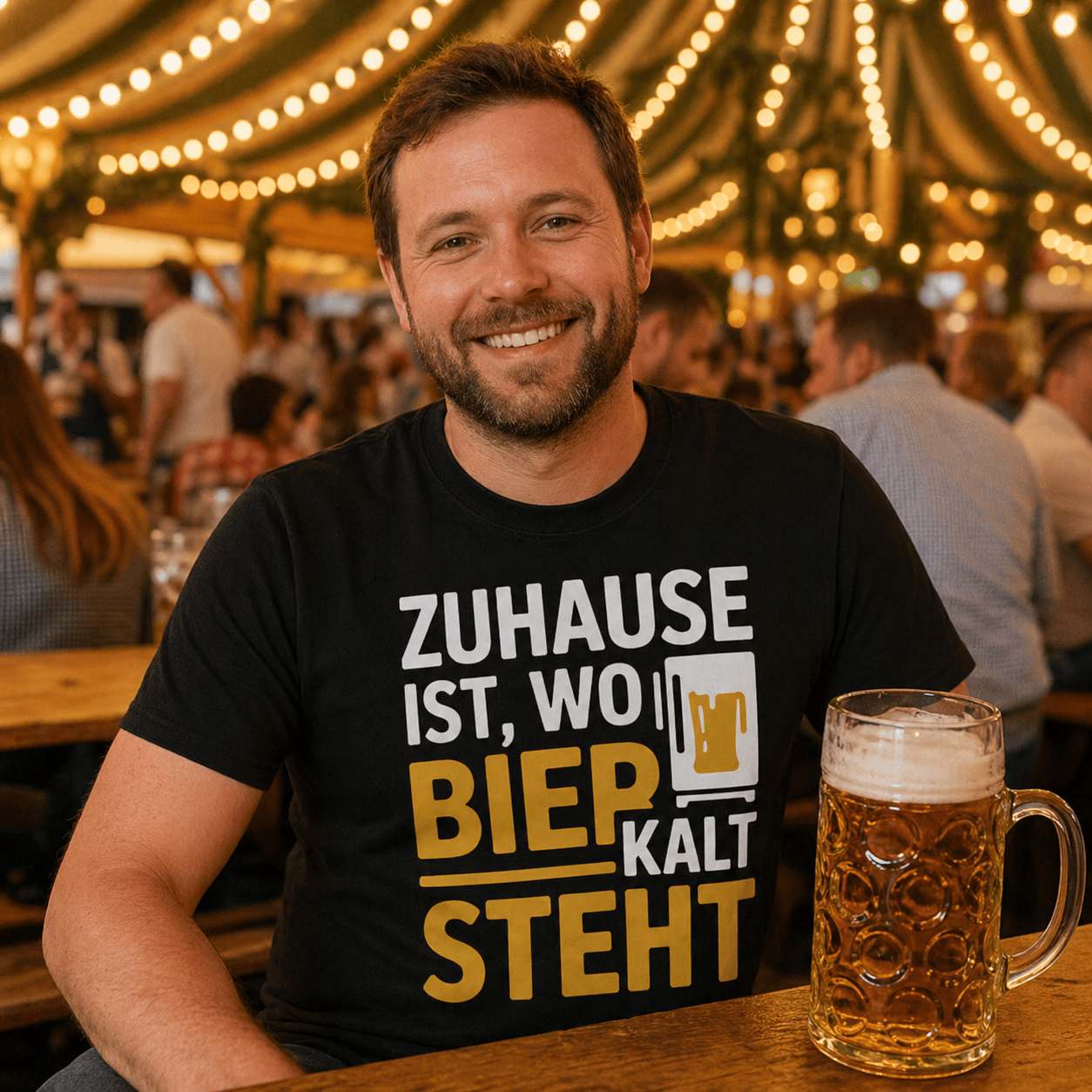 Kalt steht Bier T-Shirt -T-ShirtBull