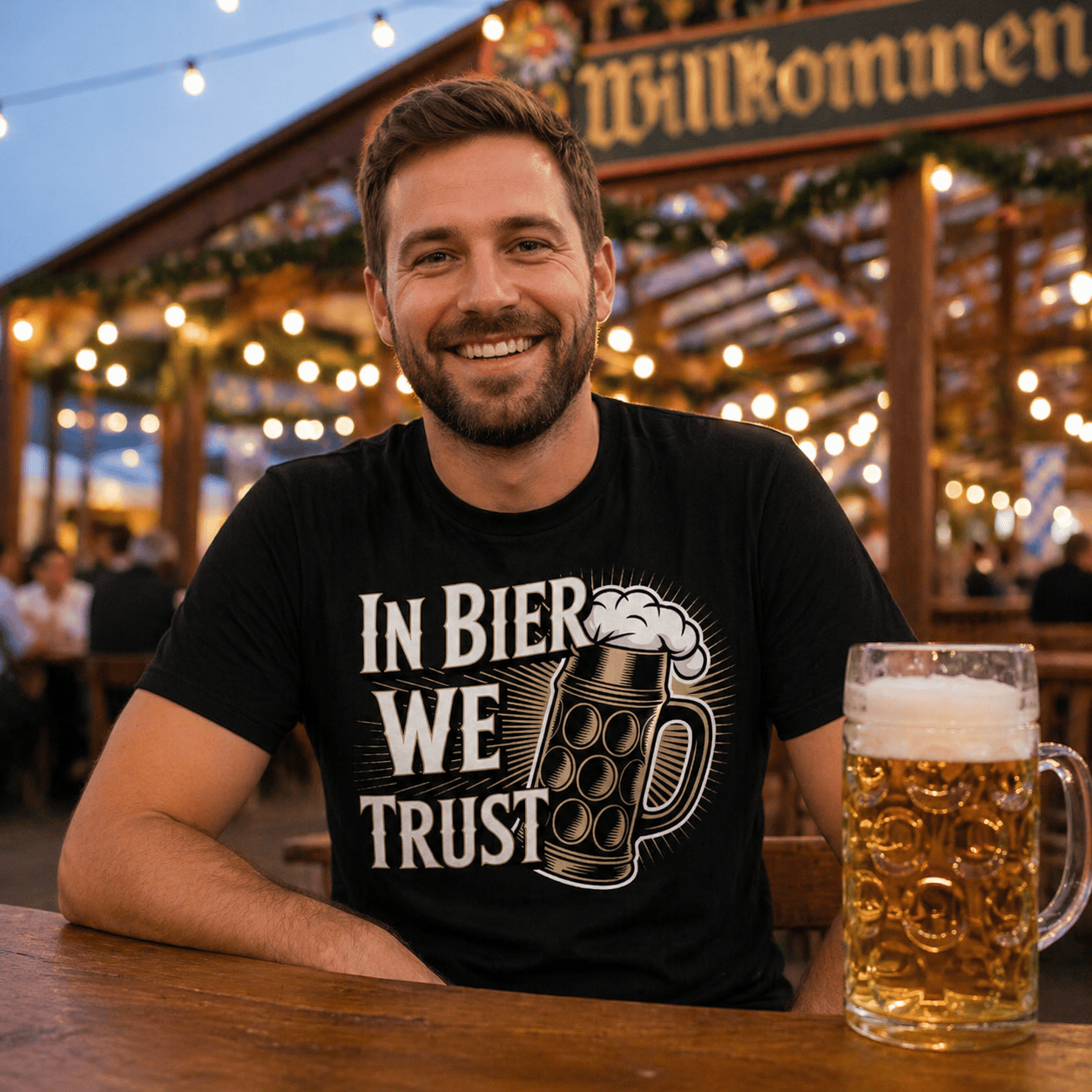 We Trust Bier T-Shirt -T-ShirtBull