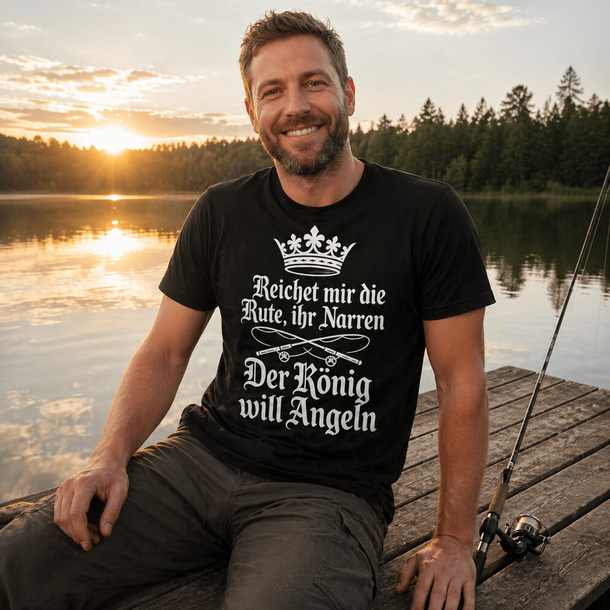 Reichet mir die Rute ihr Narren T-Shirt -T-ShirtBull