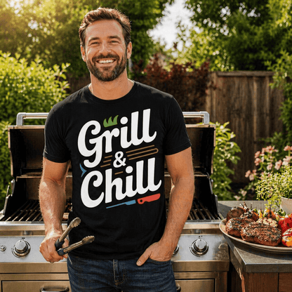 Grill&Chill Grill T-Shirt -T-ShirtBull