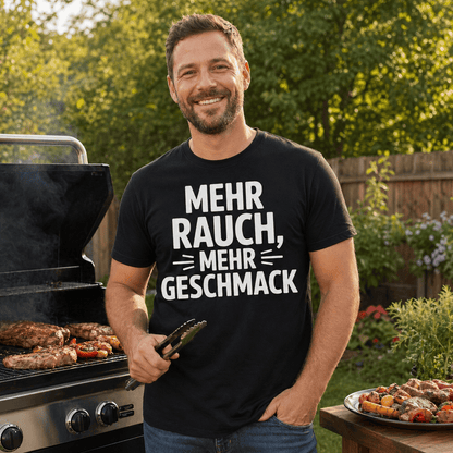 Mehr Rauch Grill T-Shirt -T-ShirtBull