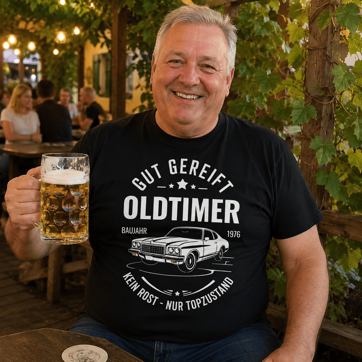 Oldtimer! Geburtstag T-Shirt — Jahrgang 1976 -T-ShirtBull