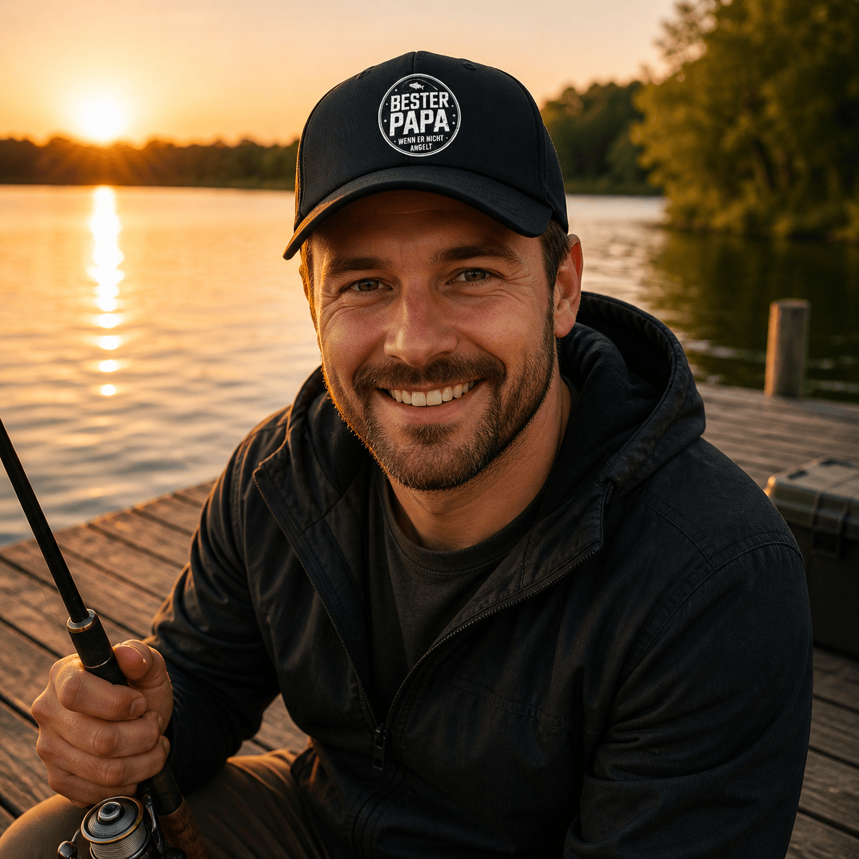 Bester Papa Angler Cap -T-ShirtBull