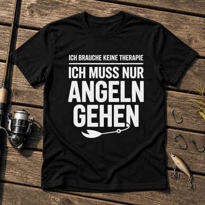 Keine Therapie - nur Angeln T-Shirt -T-ShirtBull