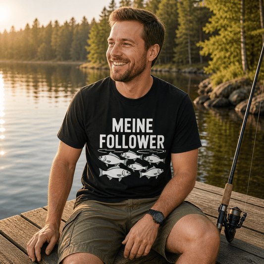 Meine Follower Angeln T-Shirt -T-ShirtBull
