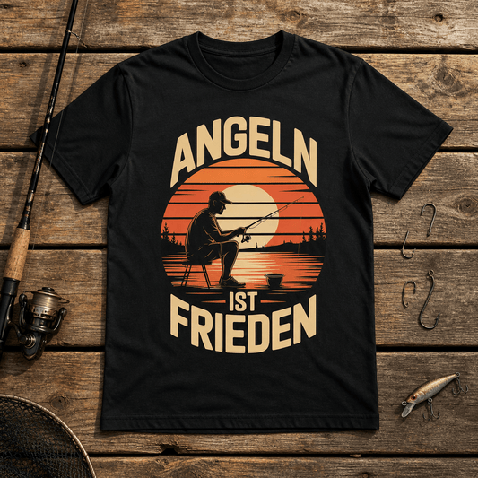 Angeln ist frieden Angel T-Shirt -T-ShirtBull