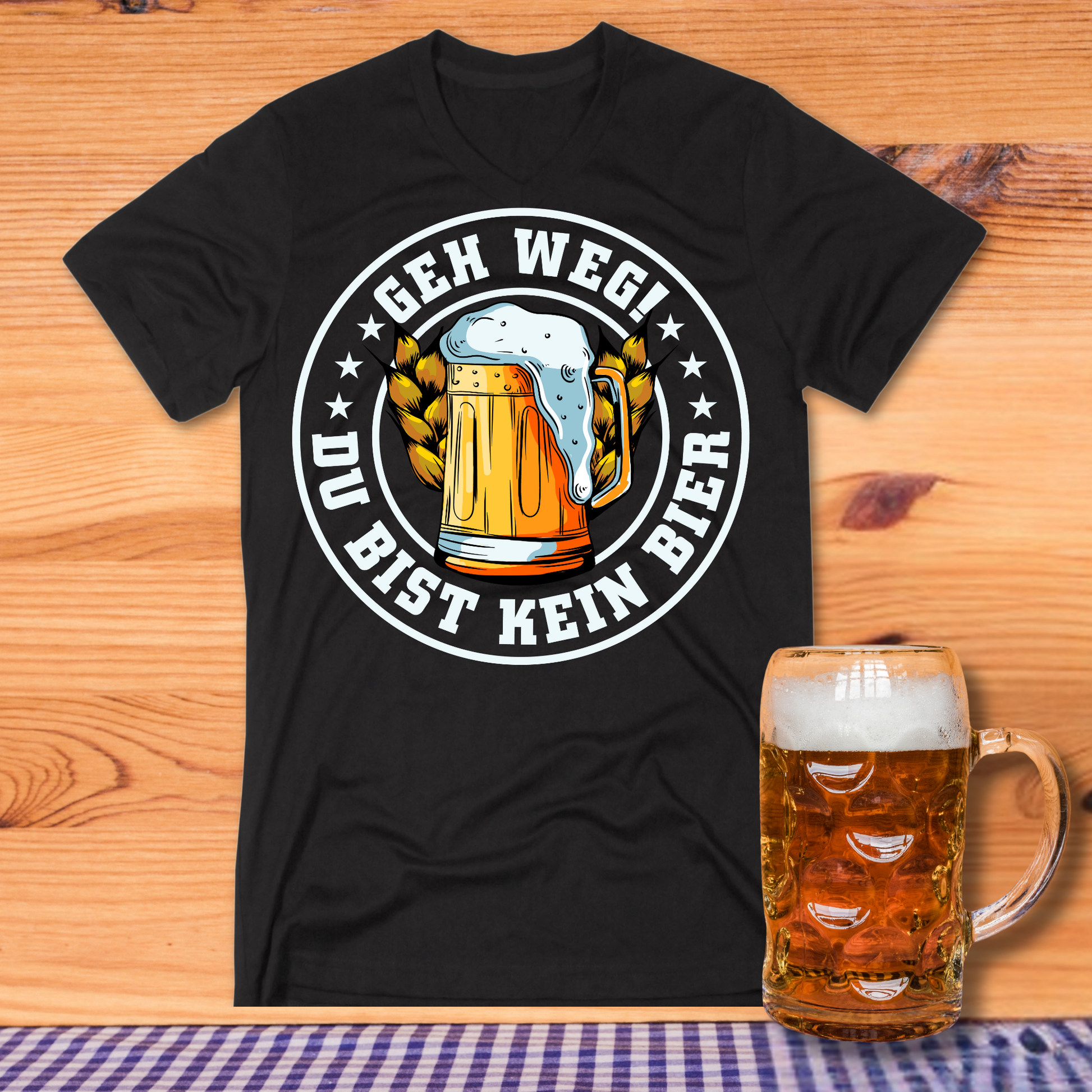 Geh Weg Bier T-Shirt - T-ShirtBull