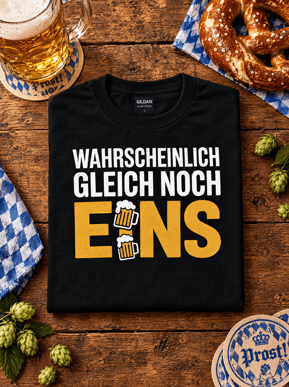 Noch Eins Bier T-Shirt -T-ShirtBull