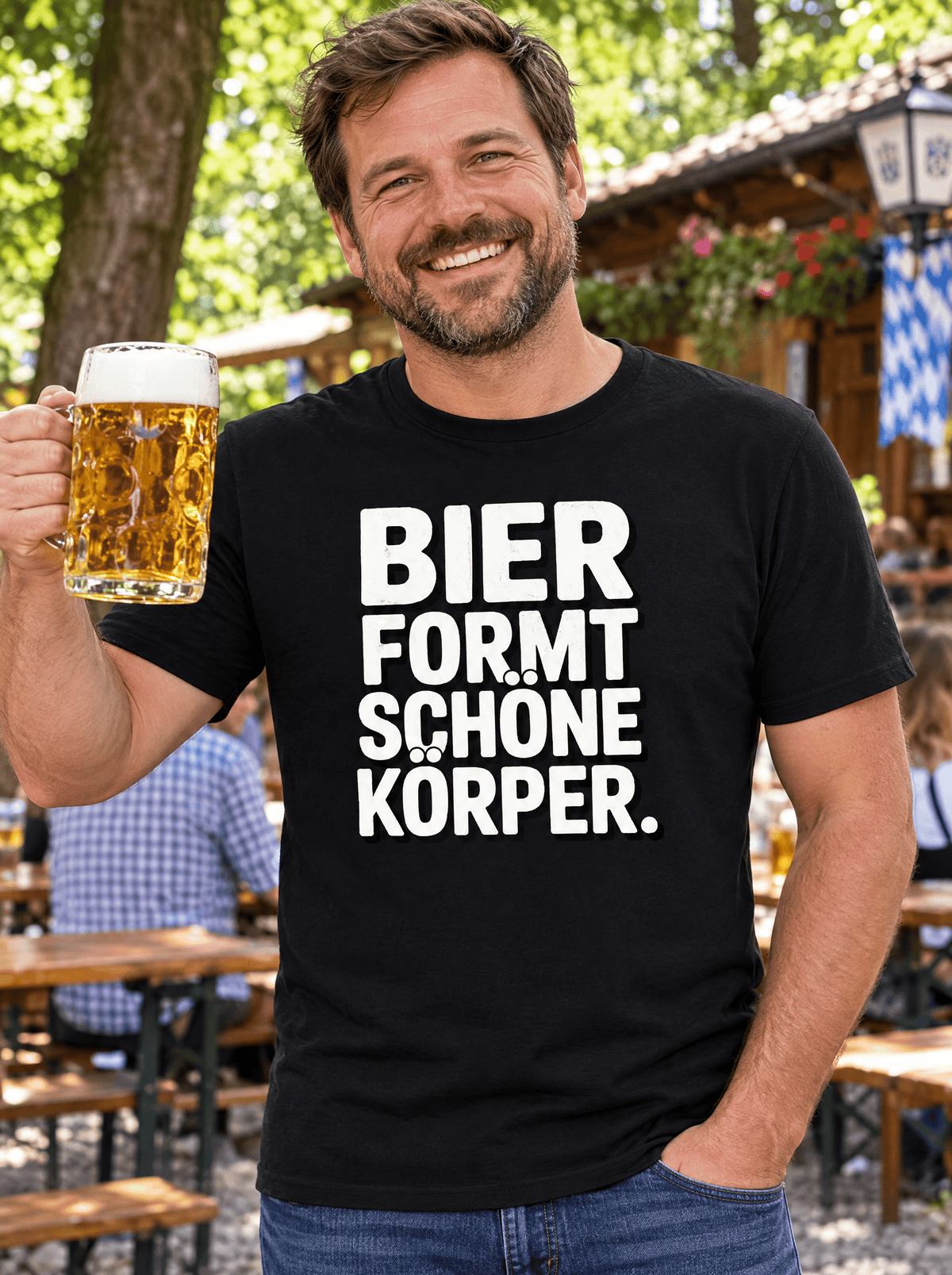 Schöne Körper Bier T-Shirt -T-ShirtBull