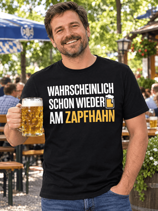 Zapfhahn Bier T-Shirt -T-ShirtBull