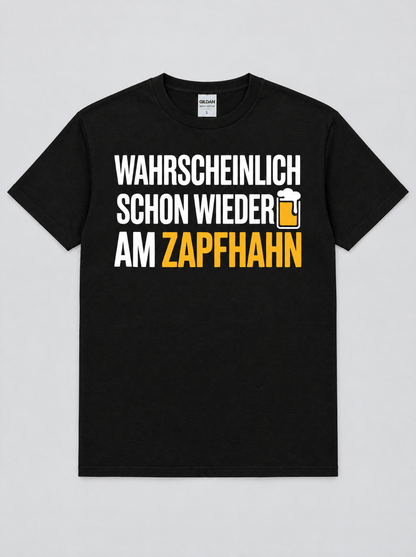 Zapfhahn Bier T-Shirt -T-ShirtBull