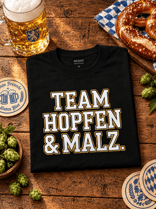 Hopfen & Malz Bier T-Shirt -T-ShirtBull