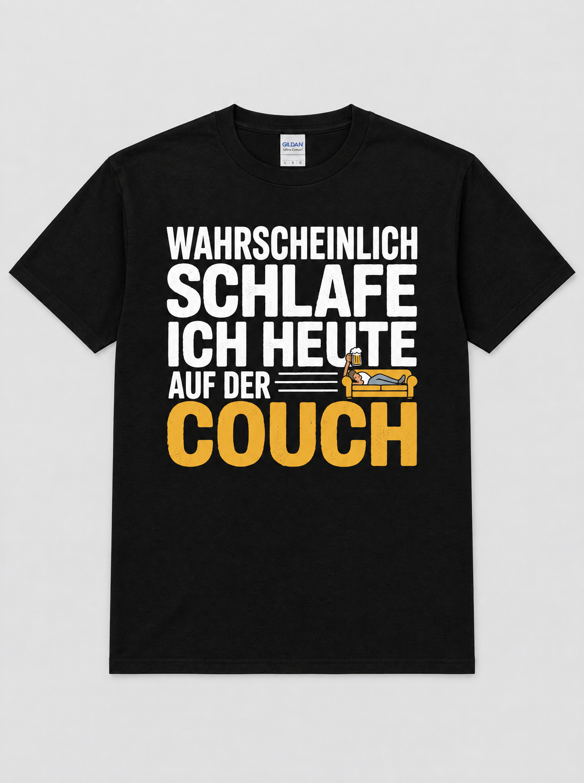 Couch Bier T-Shirt -T-ShirtBull
