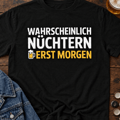 Nüchtern Bier T-Shirt -T-ShirtBull