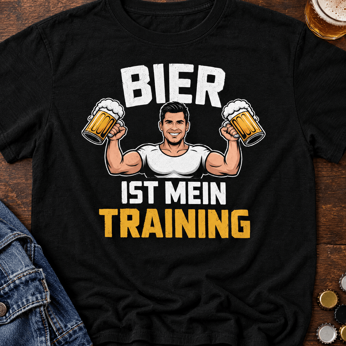 Training Bier T-Shirt -T-ShirtBull