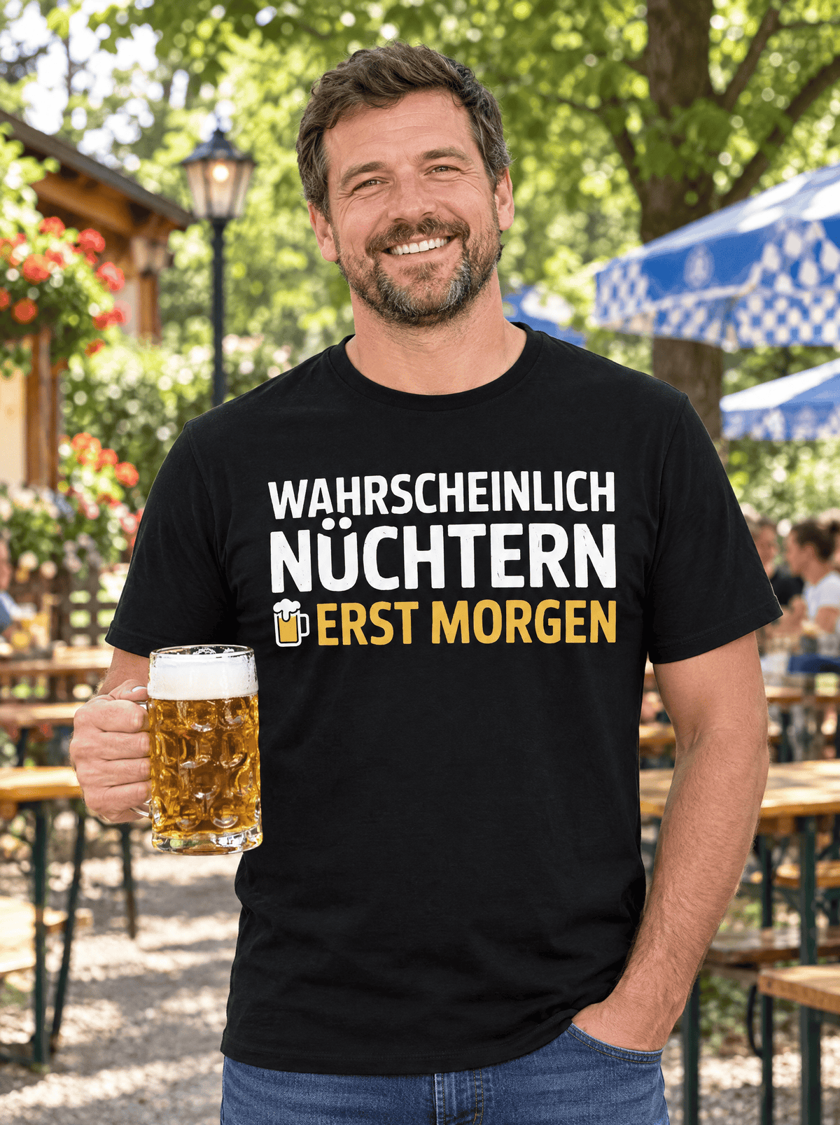 Nüchtern Bier T-Shirt -T-ShirtBull