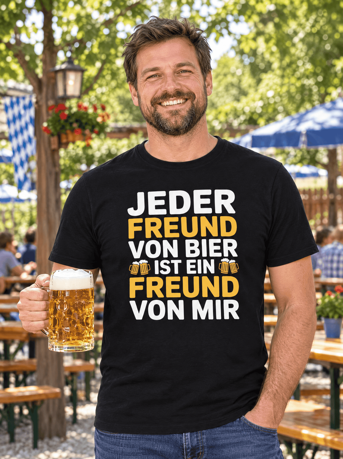 Freund Bier T-Shirt -T-ShirtBull