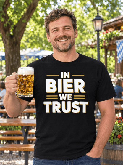 Bier we trust T-Shirt -T-ShirtBull