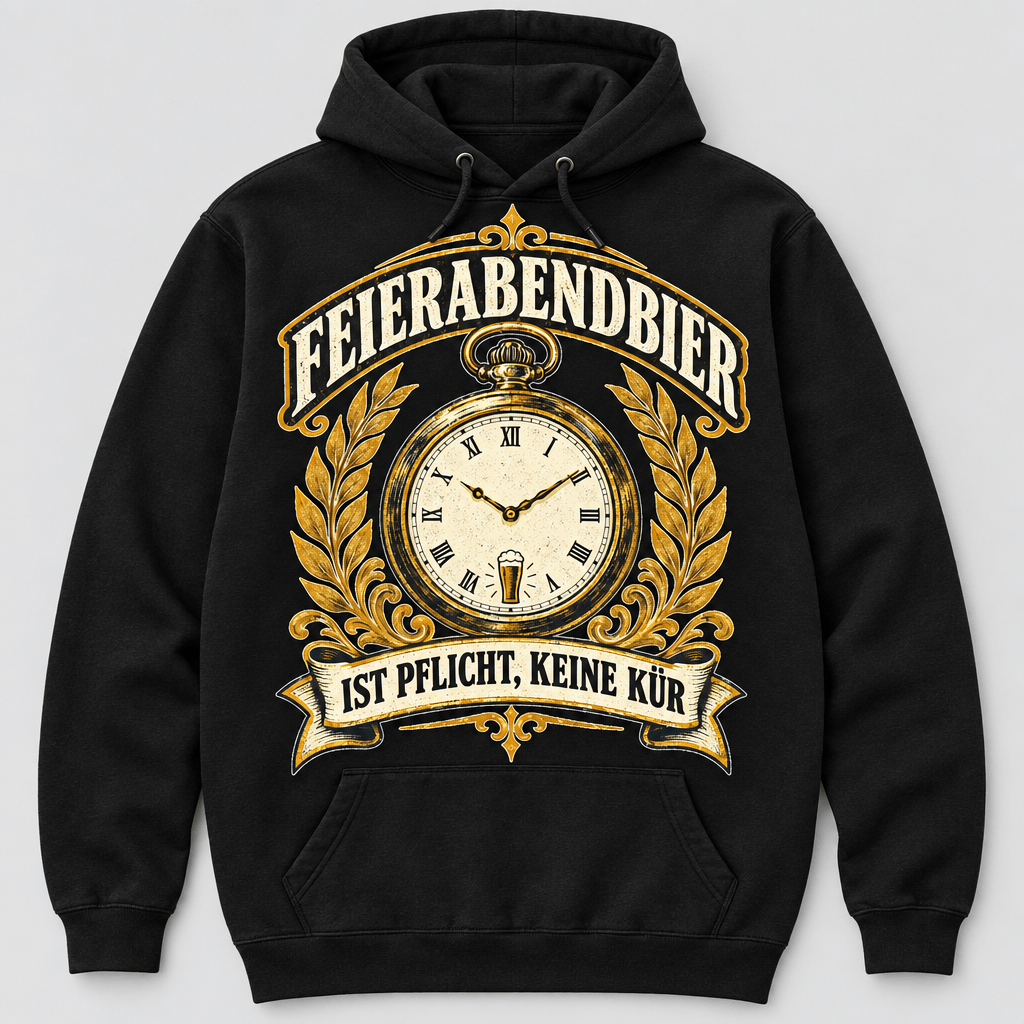 Feierabendbier Pflicht Hoodie -T-ShirtBull