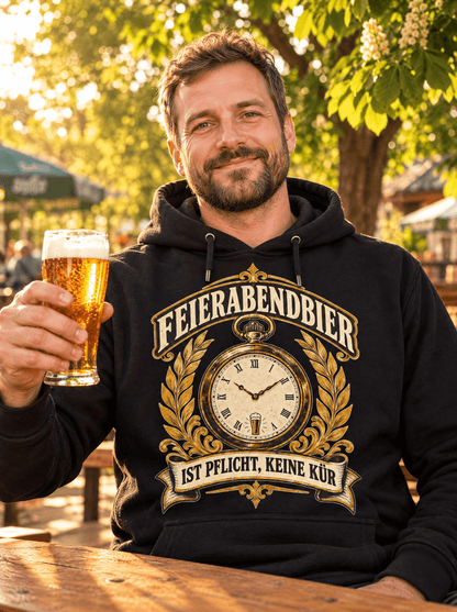 Feierabendbier Pflicht Hoodie -T-ShirtBull