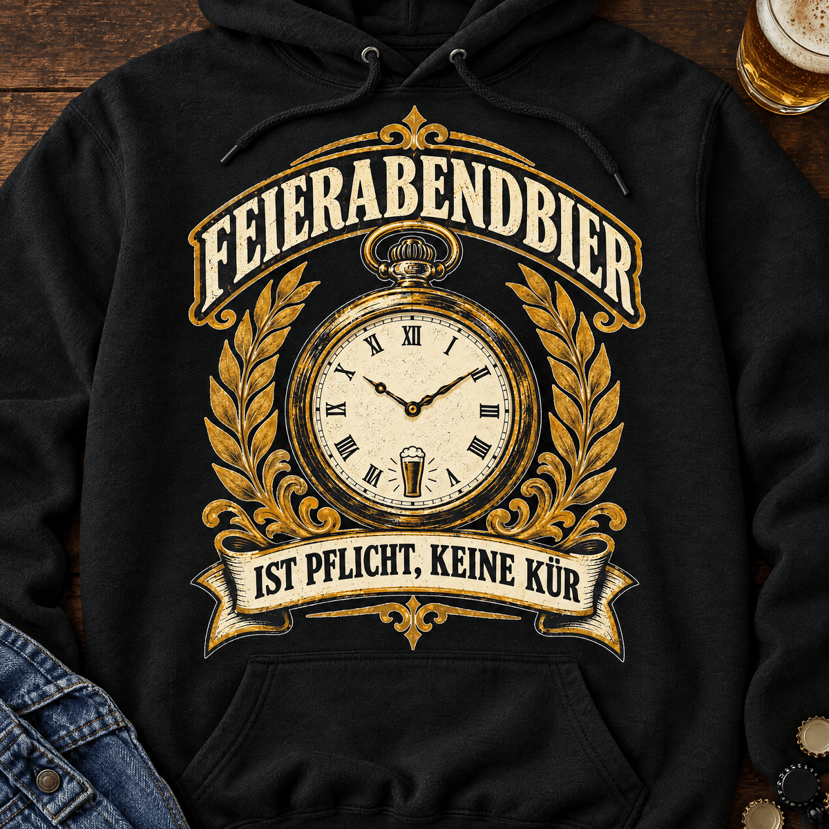 Feierabendbier Pflicht Hoodie -T-ShirtBull