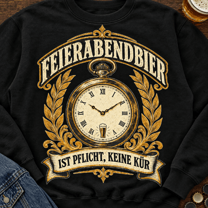 Feierabendbier Pflicht Sweatshirt -T-ShirtBull