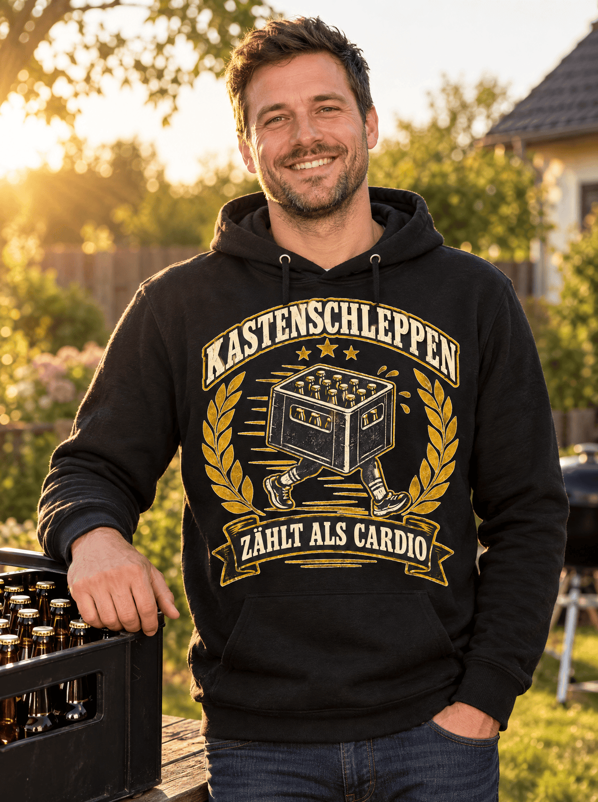 Kastenschleppen zählt als Cardio Hoodie -T-ShirtBull